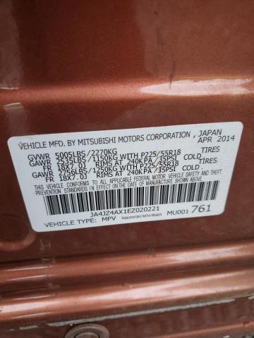Photo 14 from auction – 2014 MITSUBISHI OUTLANDER with VIN JA4JZ4AX1EZ020221