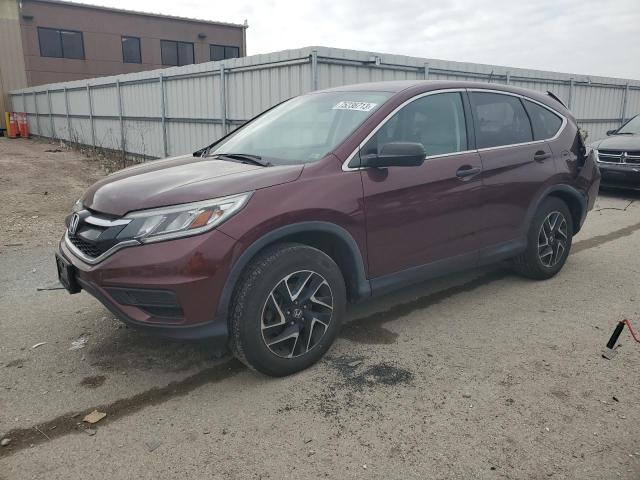 HONDA CR-V SE 2016 with VIN 5J6RM4H45GL038935 - Photo from auction