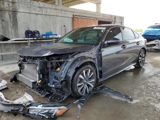 HONDA CIVIC EX 2022 with VIN JHMFE1F77NX008387 - Photo from auction