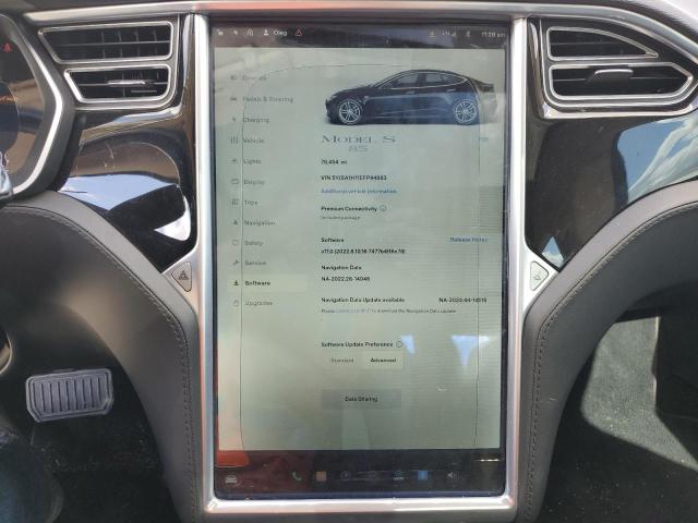 Photo 9 from auction – 2014 TESLA MODEL S with VIN 5YJSA1H11EFP44983