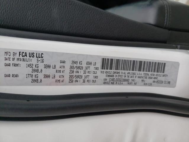 Photo 14 from auction – 2016 DODGE DURANGO LI with VIN 1C4RDJDG5GC398002