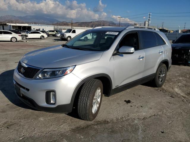 KIA SORENTO LX 2014 with VIN 5XYKTCA68EG530710 - Photo from auction