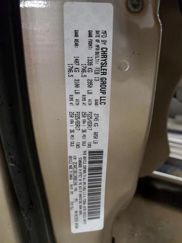 Photo 14 from auction – 2013 CHRYSLER TOWN & COU with VIN 2C4RC1BG1DR681246