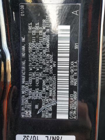 Photo 14 from auction – 2008 TOYOTA SEQUOIA LI with VIN 5TDBY68A08S005841