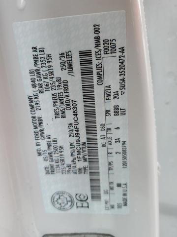 Photo 14 from auction – 2015 FORD ESCAPE TIT with VIN 1FMCU9J94FUC46307