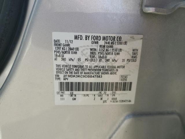 Photo 14 from auction – 2013 FORD EDGE LIMIT with VIN 2FMDK3KC9DBB47583