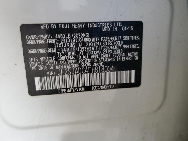 Photo 14 from auction – 2015 SUBARU FORESTER 2 with VIN JF2SJADC4FH818004