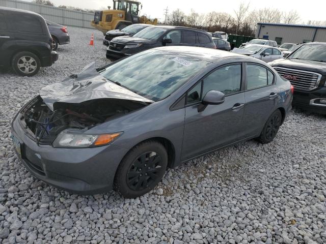 HONDA CIVIC LX 2012 with VIN 19XFB2E56CE066357 - Photo from auction