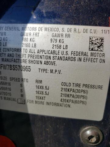 Photo 14 from auction – 2011 CHEVROLET HHR LT with VIN 3GNBABFW7BS570965