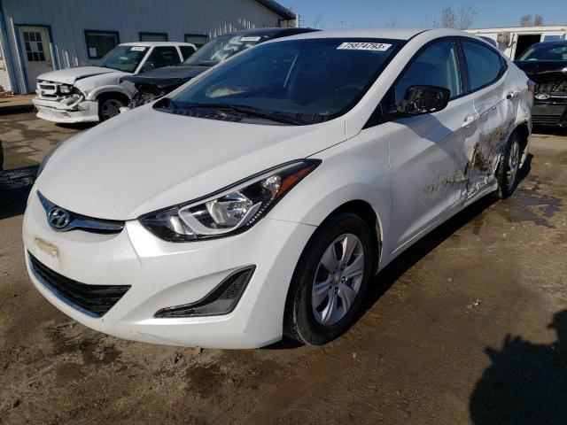 HYUNDAI ELANTRA SE 2016 with VIN 5NPDH4AE6GH746784 - Photo from auction