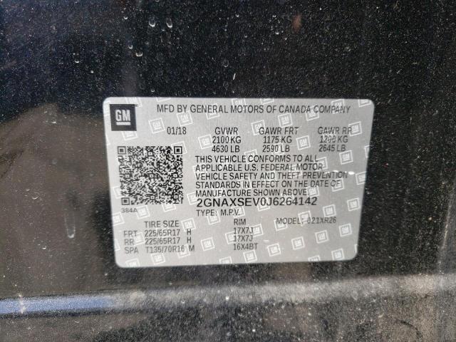 Photo 14 from auction – 2018 CHEVROLET EQUINOX LT with VIN 2GNAXSEV0J6264142