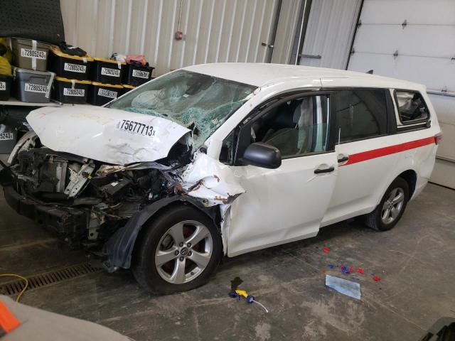 TOYOTA SIENNA LE 2020 with VIN 5TDZZ3DC6LS039860 - Photo from auction