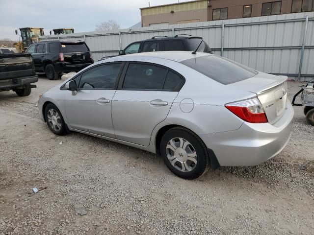 Photo 2 from auction – 2012 HONDA CIVIC HYBR with VIN JHMFB4F36CS001352