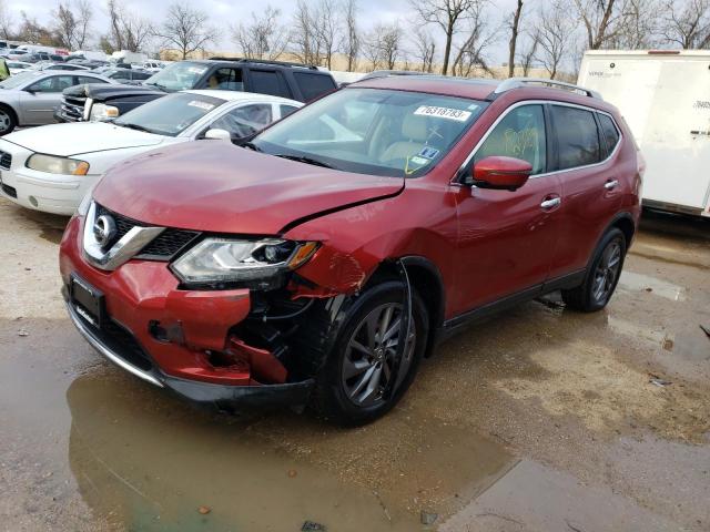 NISSAN ROGUE S 2016 with VIN 5N1AT2MT9GC782167 - Photo from auction
