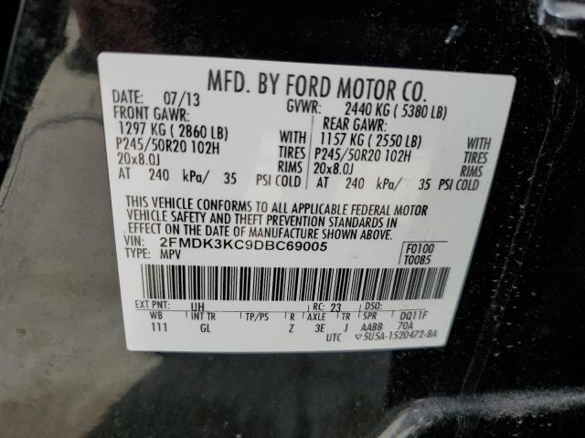 Photo 14 from auction – 2013 FORD EDGE LIMIT with VIN 2FMDK3KC9DBC69005