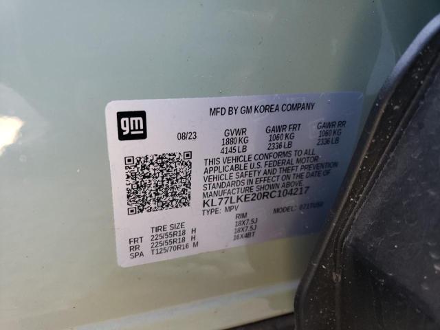 Photo 14 from auction – 2024 CHEVROLET TRAX ACTIV with VIN KL77LKE20RC104217