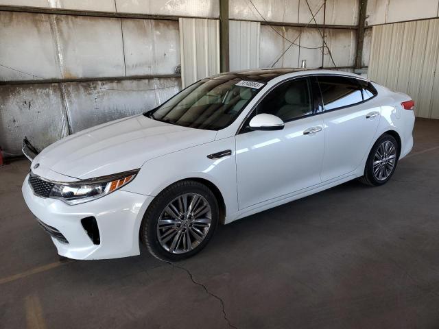 KIA OPTIMA EX 2018 with VIN 5XXGU4L32JG227450 - Photo from auction