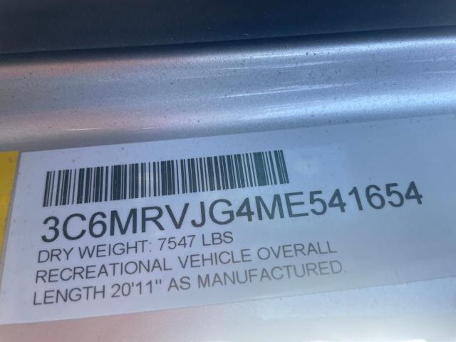 Photo 10 from auction – 2021 RAM PROMASTER with VIN 3C6MRVJG4ME541654