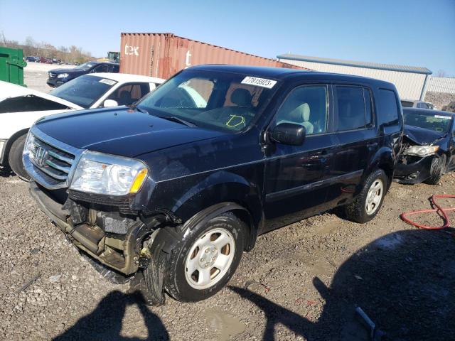 HONDA PILOT LX 2012 with VIN 5FNYF3H22CB042457 - Photo from auction