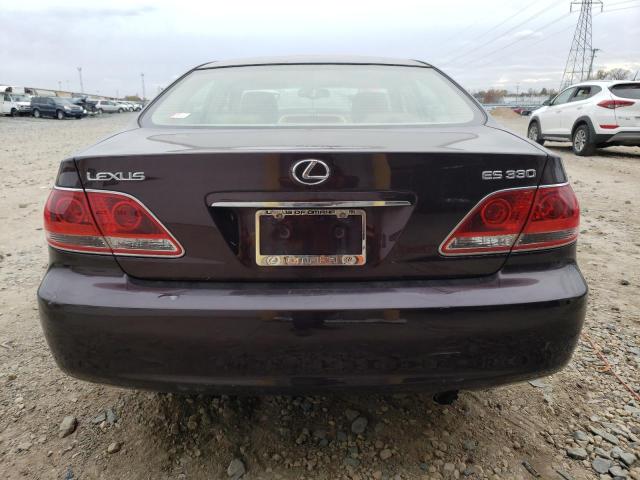 Photo 6 from auction – 2005 LEXUS ES 330 with VIN JTHBA30G255139446