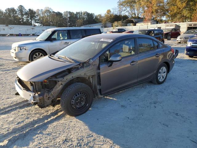 HONDA CIVIC LX 2012 with VIN 19XFB2F59CE015661 - Photo from auction