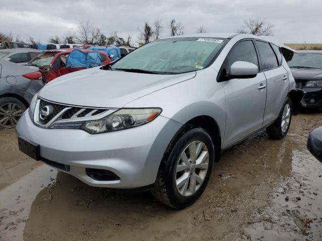 NISSAN MURANO S 2012 with VIN JN8AZ1MW6CW211451 - Photo from auction