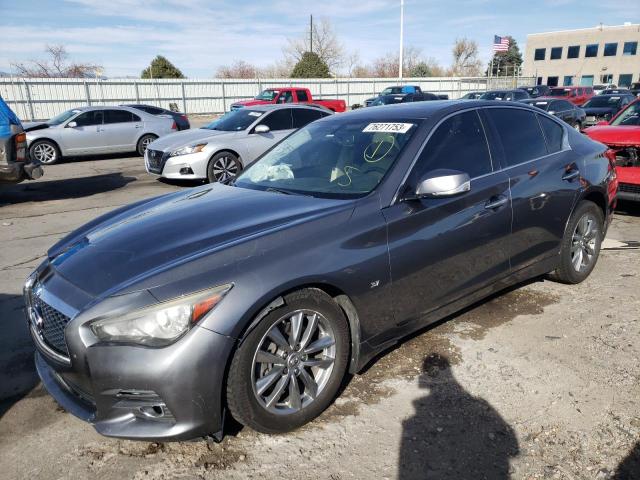 INFINITI Q50 BASE 2014 with VIN JN1BV7AR5EM686586 - Photo from auction