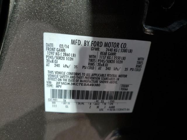 Photo 14 from auction – 2014 FORD EDGE LIMIT with VIN 2FMDK3KC7EBA49380