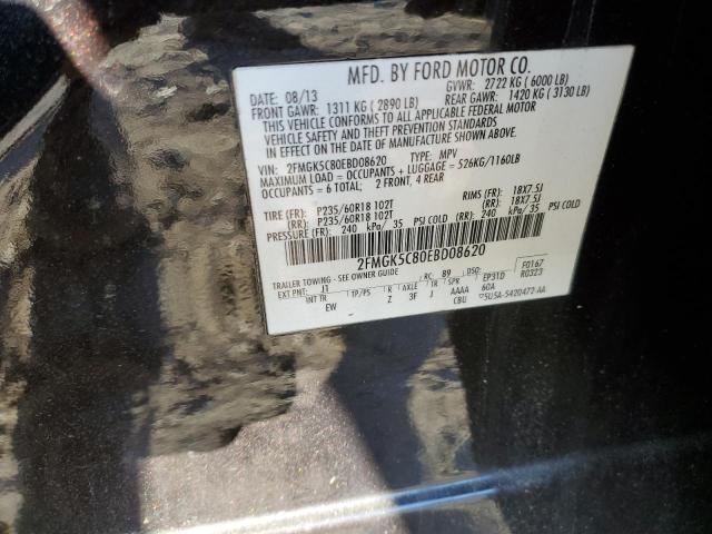Photo 14 from auction – 2014 FORD FLEX SEL with VIN 2FMGK5C80EBD08620