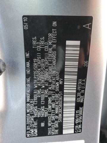 Photo 14 from auction – 2011 TOYOTA SIENNA SPO with VIN 5TDXK3DC5BS036751