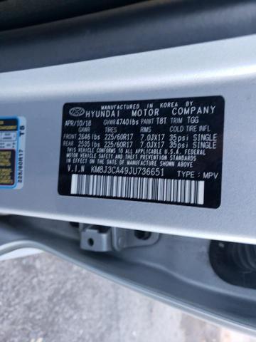 Photo 14 from auction – 2018 HYUNDAI TUCSON SEL with VIN KM8J3CA49JU736651