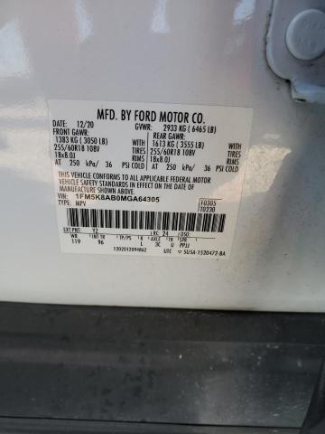 Photo 14 from auction – 2021 FORD EXPLORER P with VIN 1FM5K8AB0MGA64305