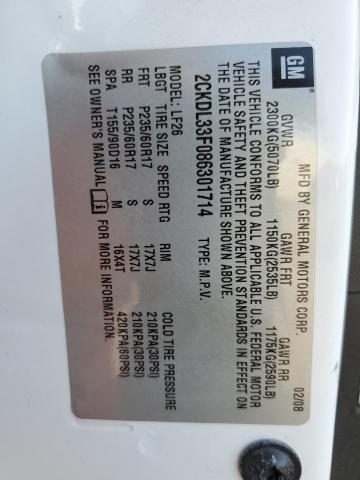 Photo 14 from auction – 2008 PONTIAC TORRENT with VIN 2CKDL33F086301714