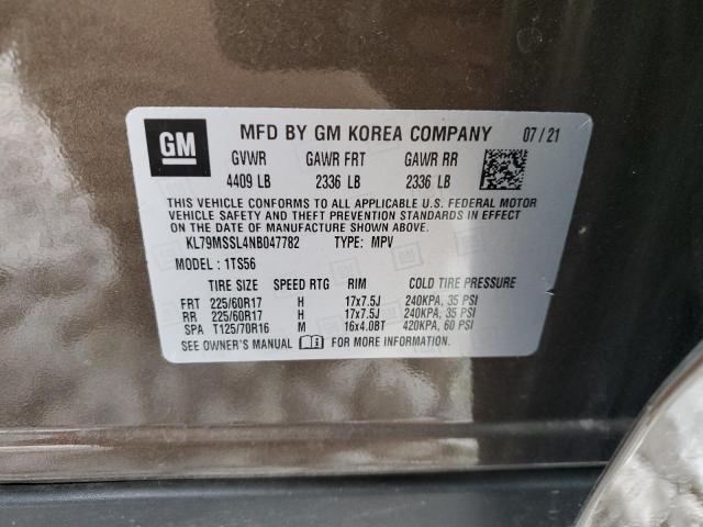 Photo 14 from auction – 2022 CHEVROLET TRAILBLAZE with VIN KL79MSSL4NB047782