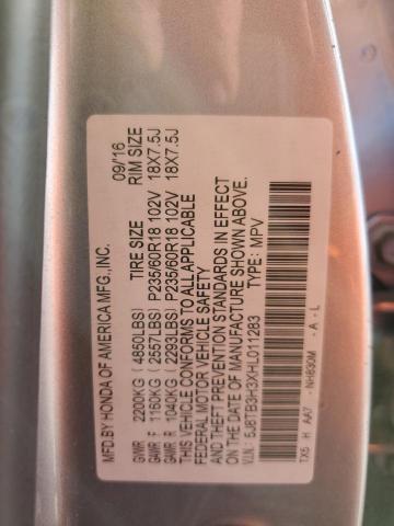 Photo 14 from auction – 2017 ACURA RDX with VIN 5J8TB3H3XHL011283