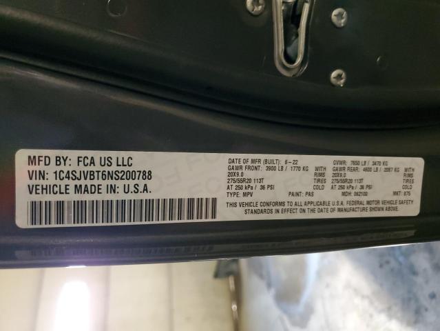 Photo 14 from auction – 2022 JEEP WAGONEER S with VIN 1C4SJVBT6NS200788