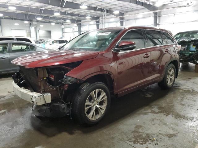 TOYOTA HIGHLANDER 2015 with VIN 5TDJKRFH5FS077792 - Photo from auction
