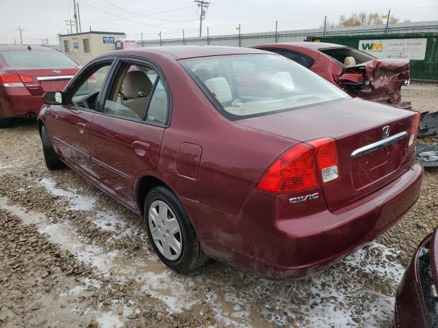 Photo 2 from auction – 2003 HONDA CIVIC LX with VIN 2HGES16533H508697