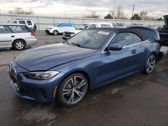 BMW 430XI 2022 with VIN WBA43AT01NCJ61681 - Photo from auction