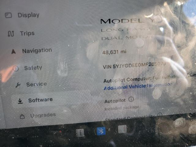 Photo 9 from auction – 2021 TESLA MODEL Y with VIN 5YJYGDEE0MF265079