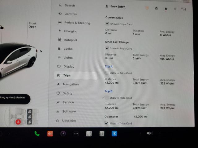 Photo 9 from auction – 2022 TESLA MODEL 3 with VIN 5YJ3E1EA2NF111650