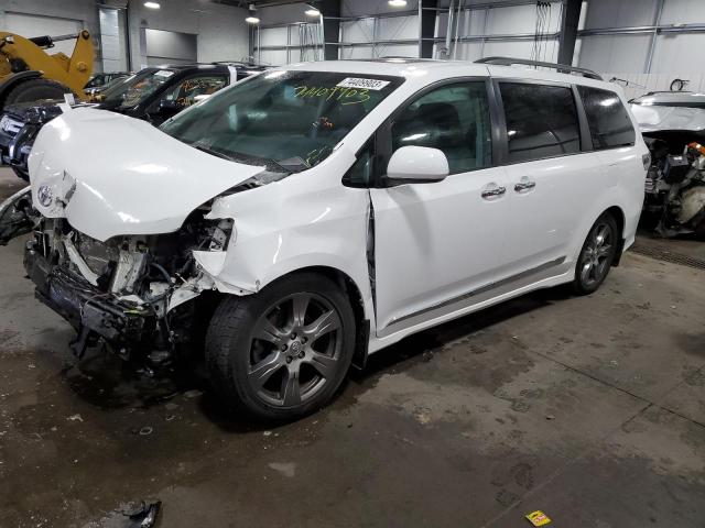 TOYOTA SIENNA SE 2017 with VIN 5TDXZ3DC0HS802910 - Photo from auction