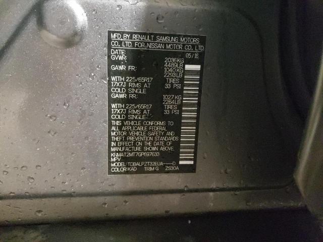 Photo 14 from auction – 2016 NISSAN ROGUE with VIN KNMAT2MT7GP697633