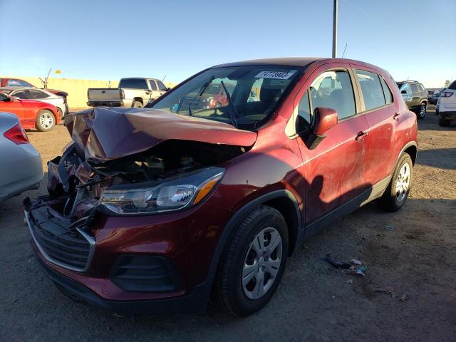 CHEVROLET TRAX LS 2017 with VIN 3GNCJKSB7HL133820 - Photo from auction