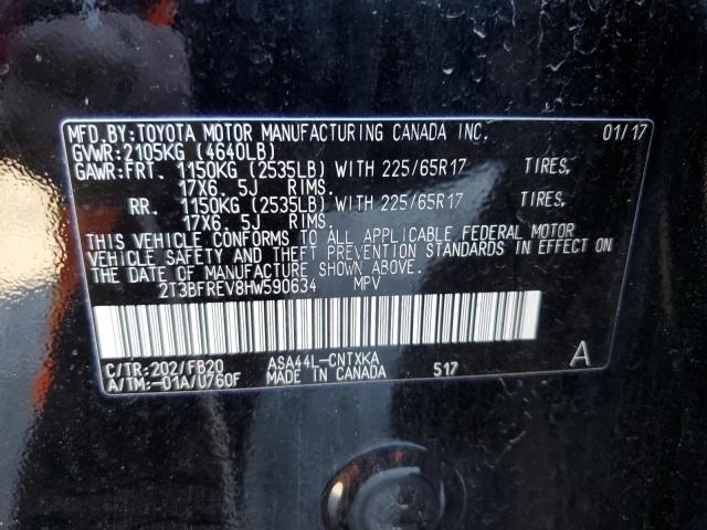 Photo 14 from auction – 2017 TOYOTA RAV4 LE with VIN 2T3BFREV8HW590634