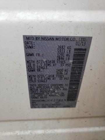 Photo 14 from auction – 2013 NISSAN PATHFINDER with VIN 5N1AR2MM1DC637823