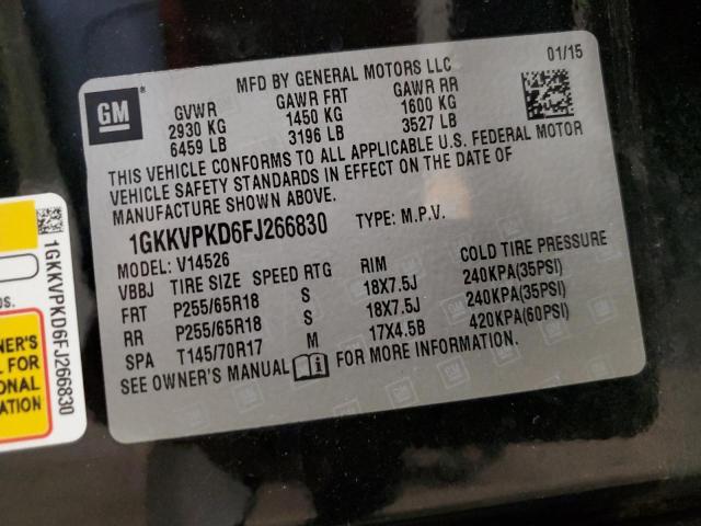 Photo 14 from auction – 2015 GMC ACADIA SLE with VIN 1GKKVPKD6FJ266830