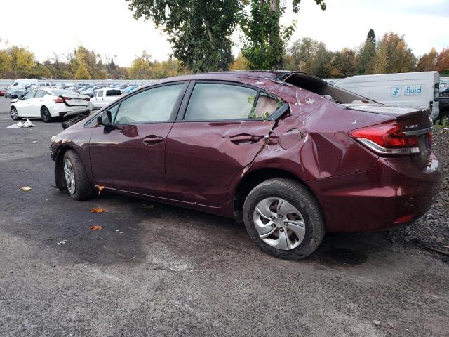 Photo 2 from auction – 2014 HONDA CIVIC LX with VIN 19XFB2F59EE252086