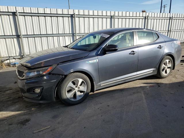 KIA OPTIMA HYB 2015 with VIN KNAGM4AD2F5077828 - Photo from auction