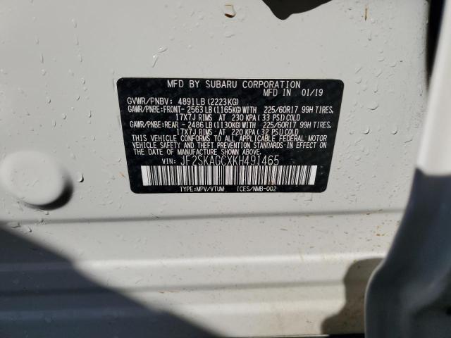Photo 14 from auction – 2019 SUBARU FORESTER P with VIN JF2SKAGCXKH491465